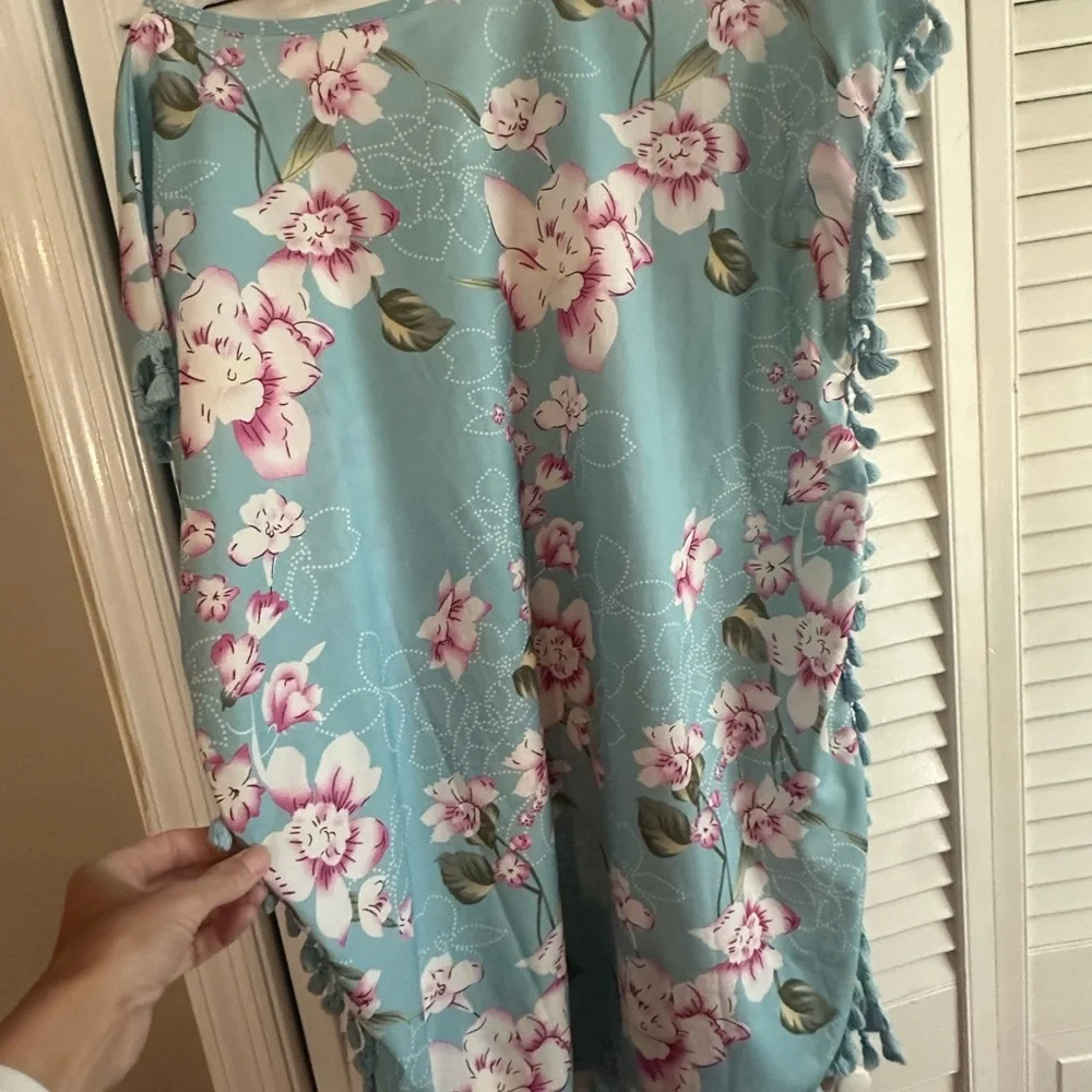 Romantic * Boho” Vibes Pom Pom Swimsuit‎ Cover up